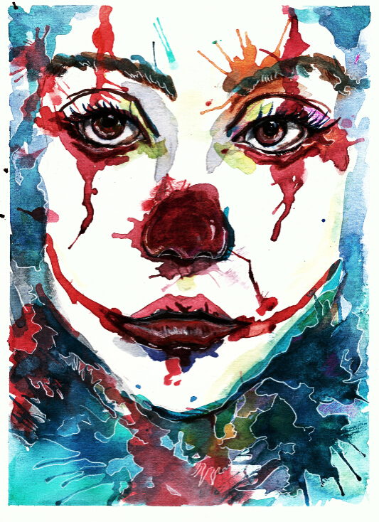 《小丑》|插画|涂鸦/潮流|崔祺chee - 原创作品