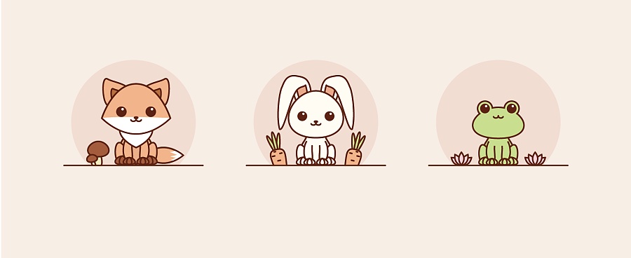 AI-插画 小动物|绘画习作|插画|小猫耳朵 - 原创设计作品 - 站酷 (ZCOOL)