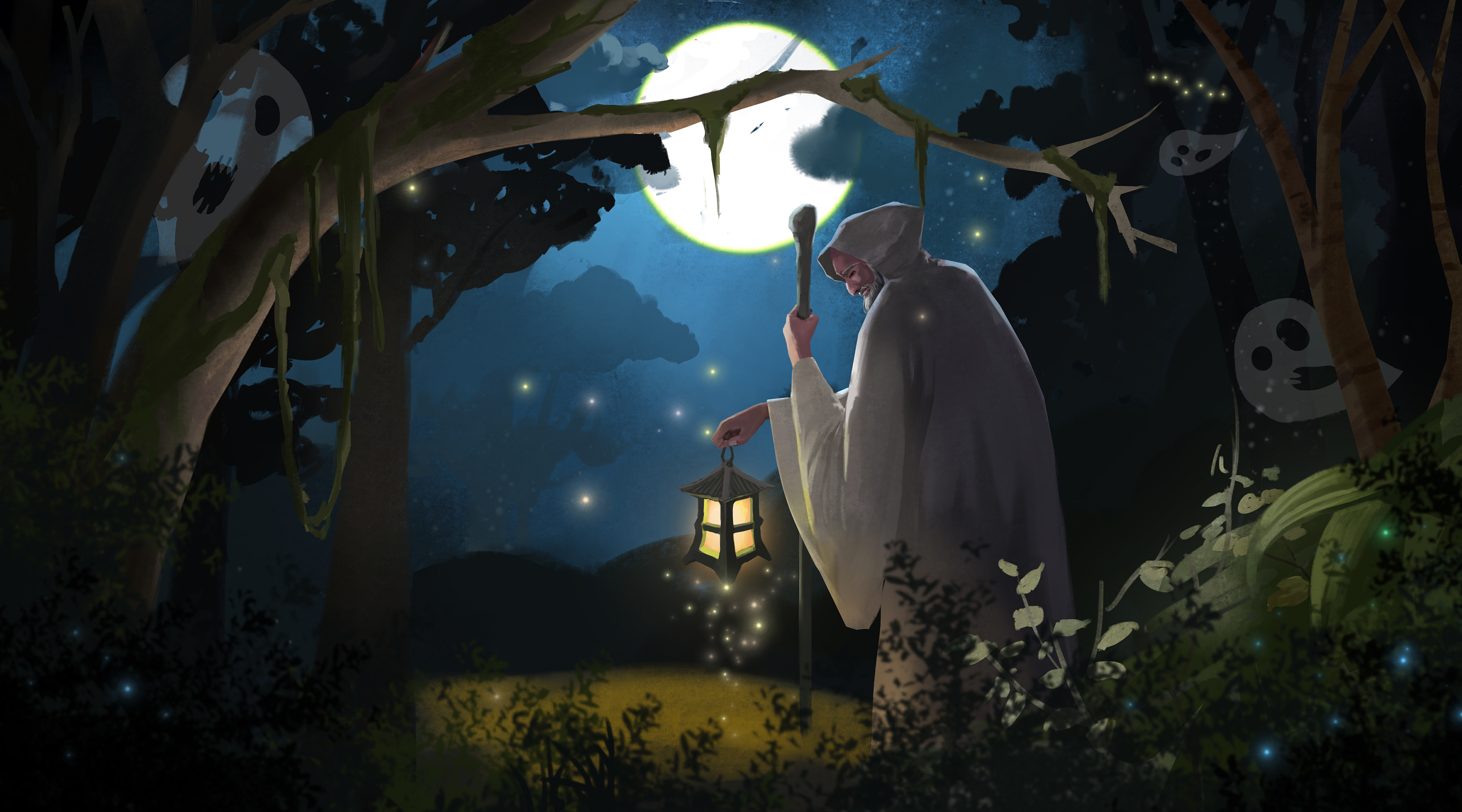 塔罗牌隐士|插画|商业插画|AU韩雨 - 原创作品 - 站酷 (ZCOOL)