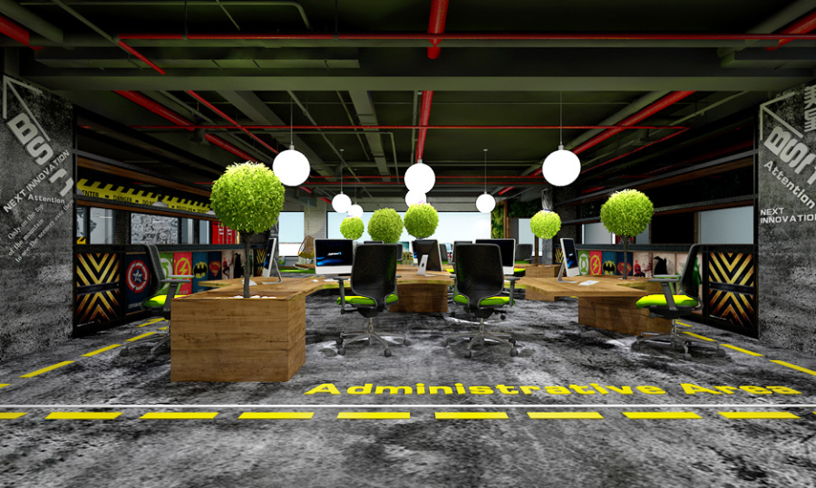 创意办公室装修设计案例-成都创意办公室装修