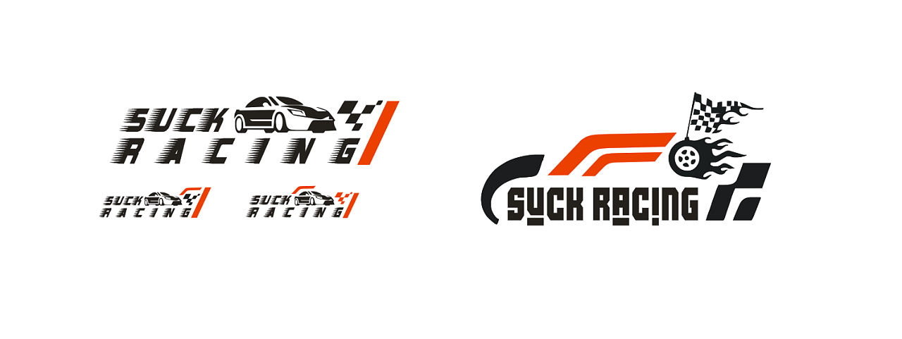 logo 赛车队 赛车改装 suck racing logo