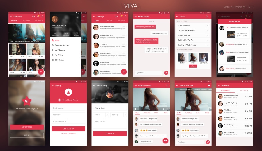 直播APP|移动设备\/APP界面|GUI|tknow - 原创设