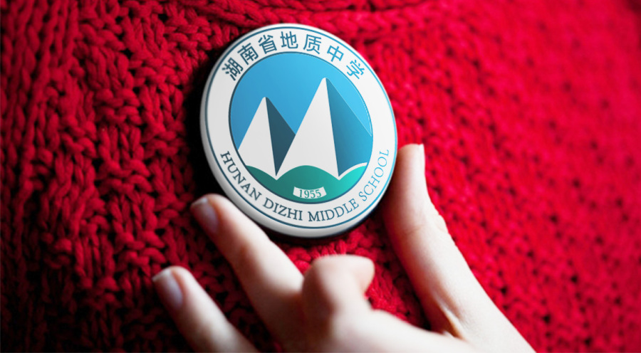 【市野品策】湖南地质中学新校徽 LOGO设计