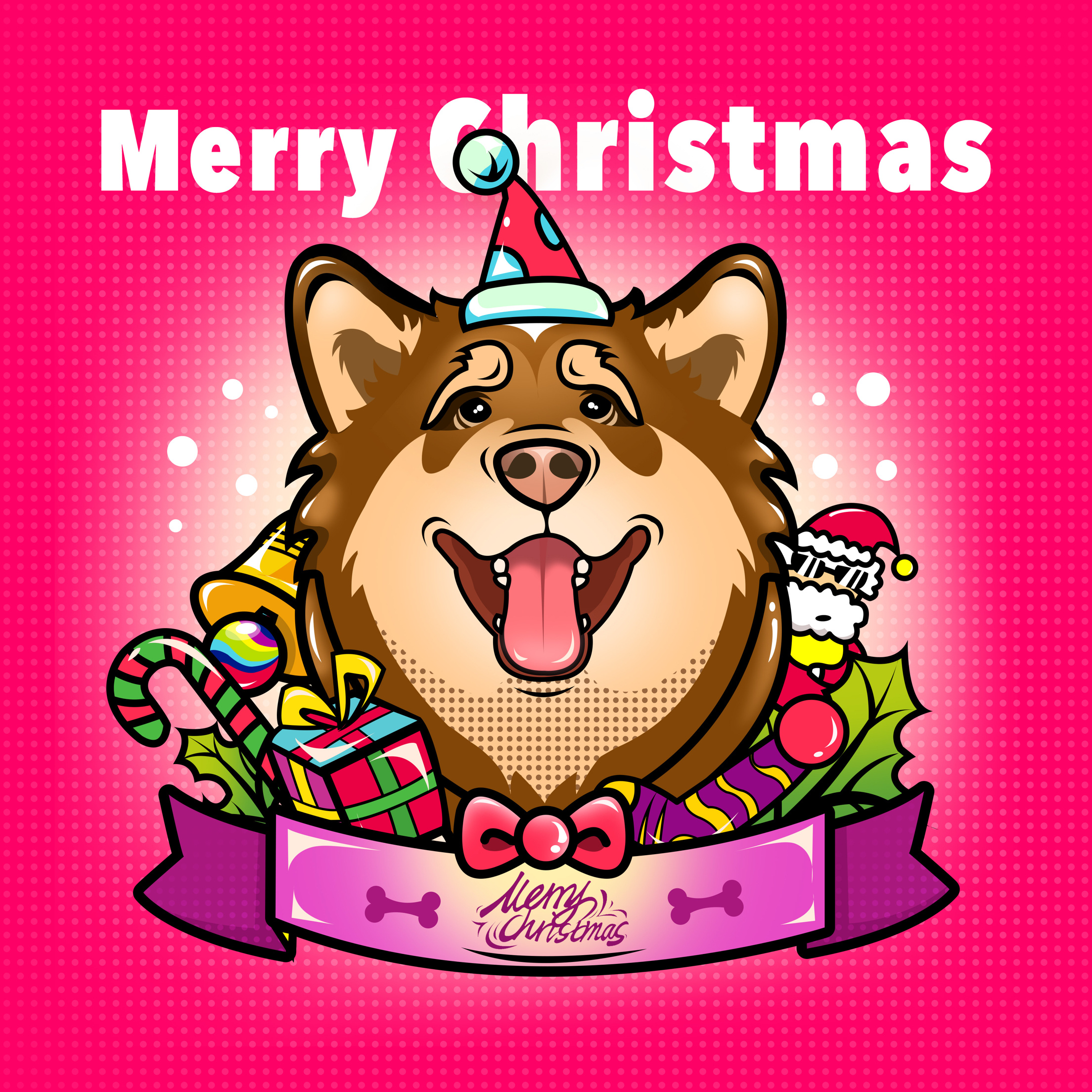 爱狗脑残粉!merry christmas 2015!