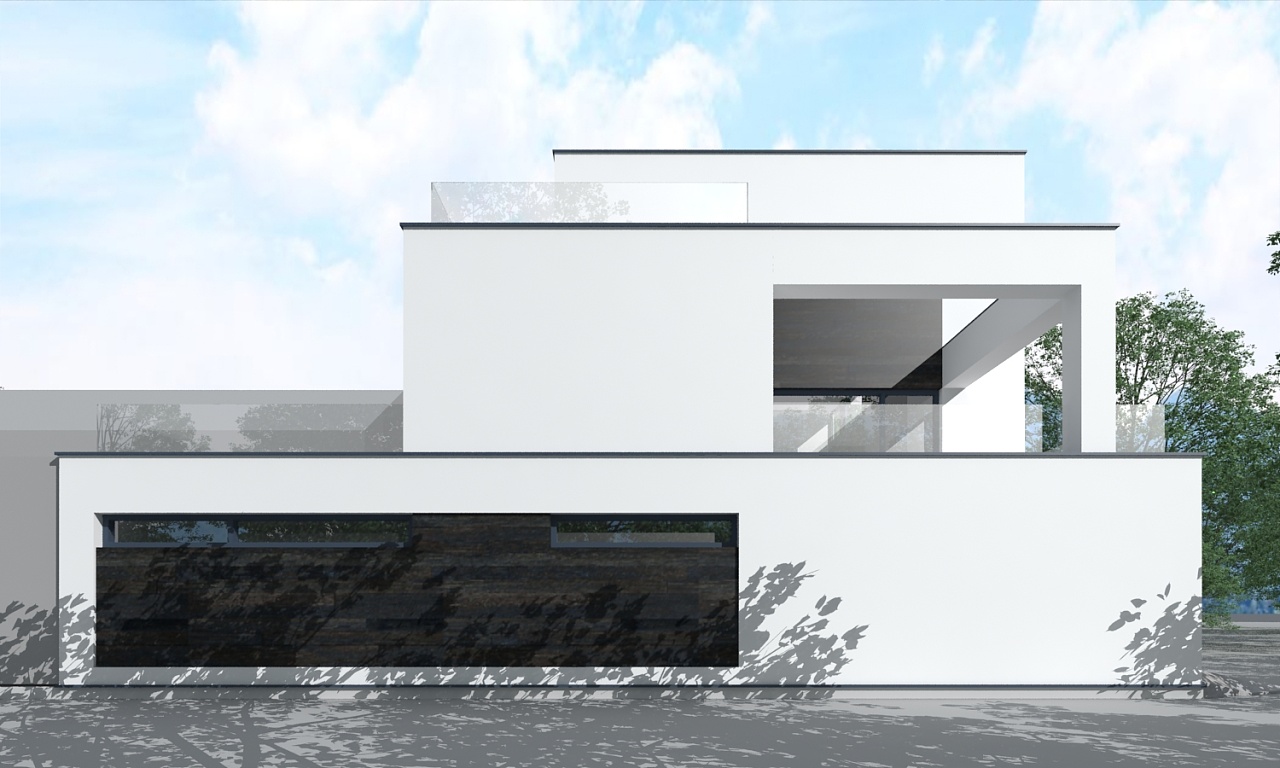 现代风黑白极简别墅设计