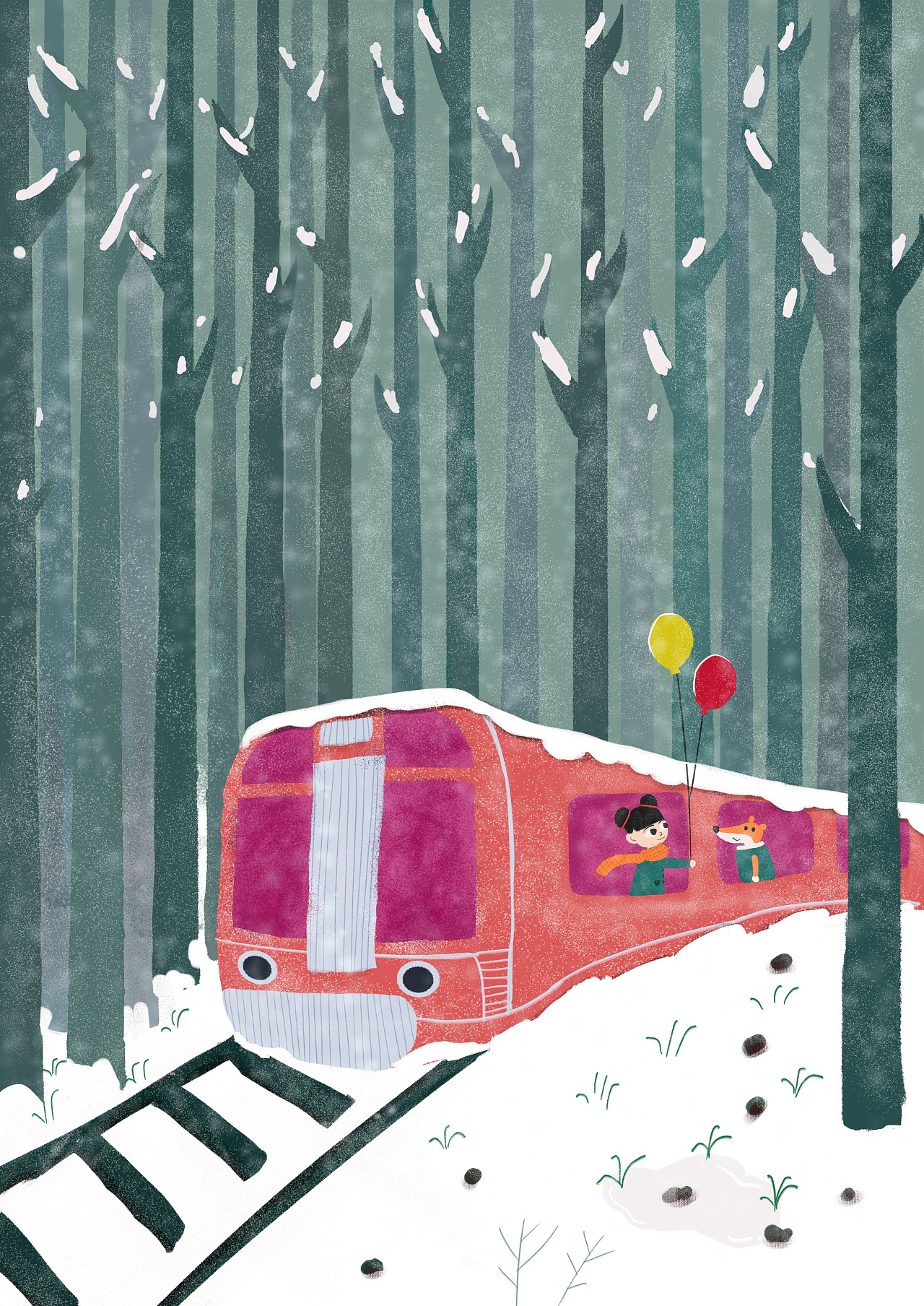 雪国列车插画练习