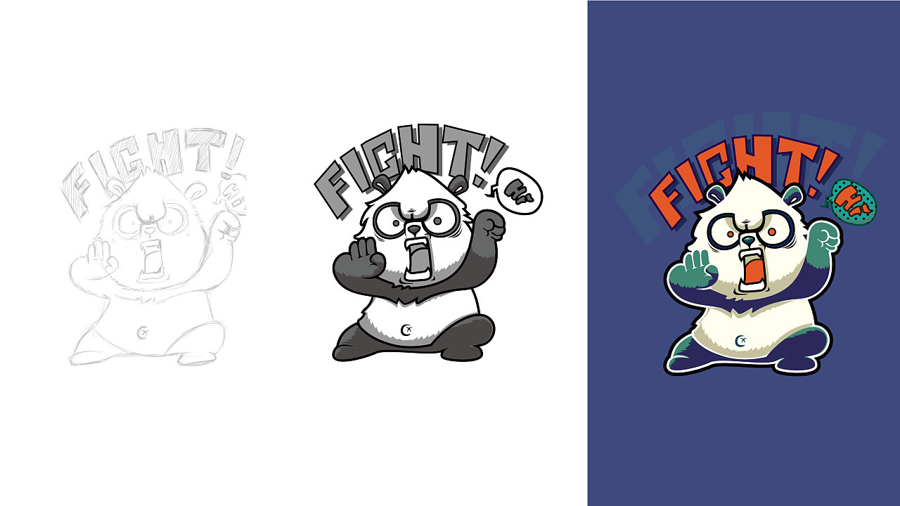 ai练习-临摹卡通-1|平面|吉祥物|its日安思密达