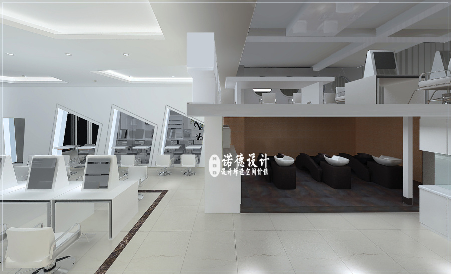 美发店设计-铭一发质美发店设计-美发店设计效