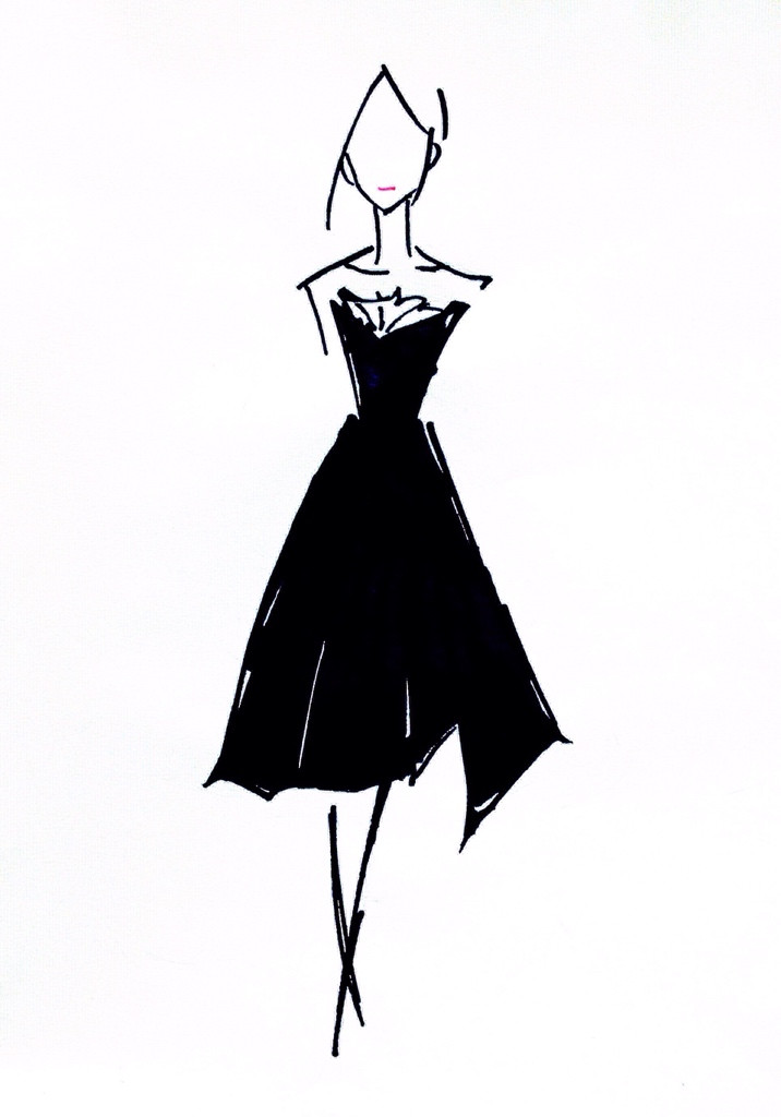 小黑裙|绘画习作|插画|mnino - 原创设计作品 - 站酷 (ZCOOL)