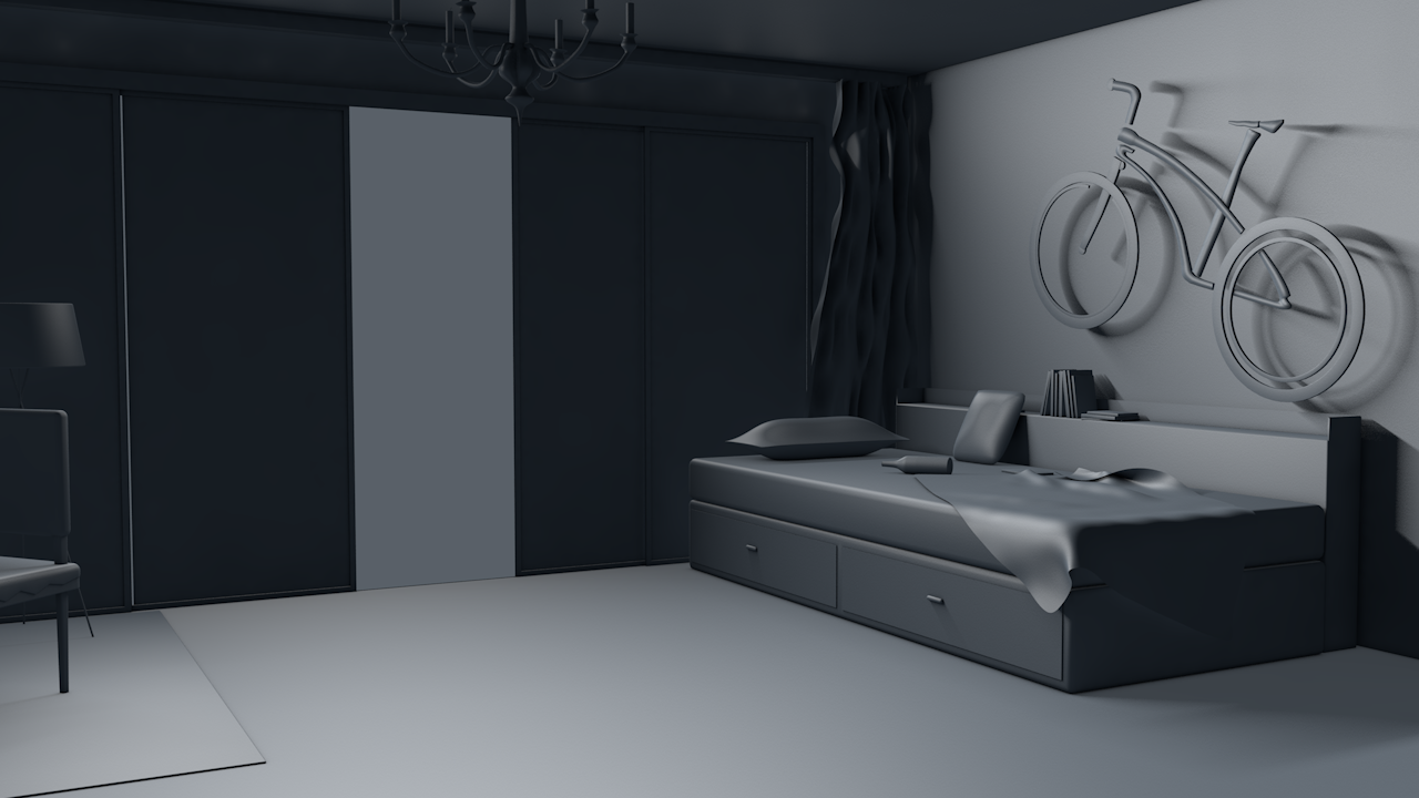 室内场景|三维|建筑/空间|初出小嫩笋 - 原创作品