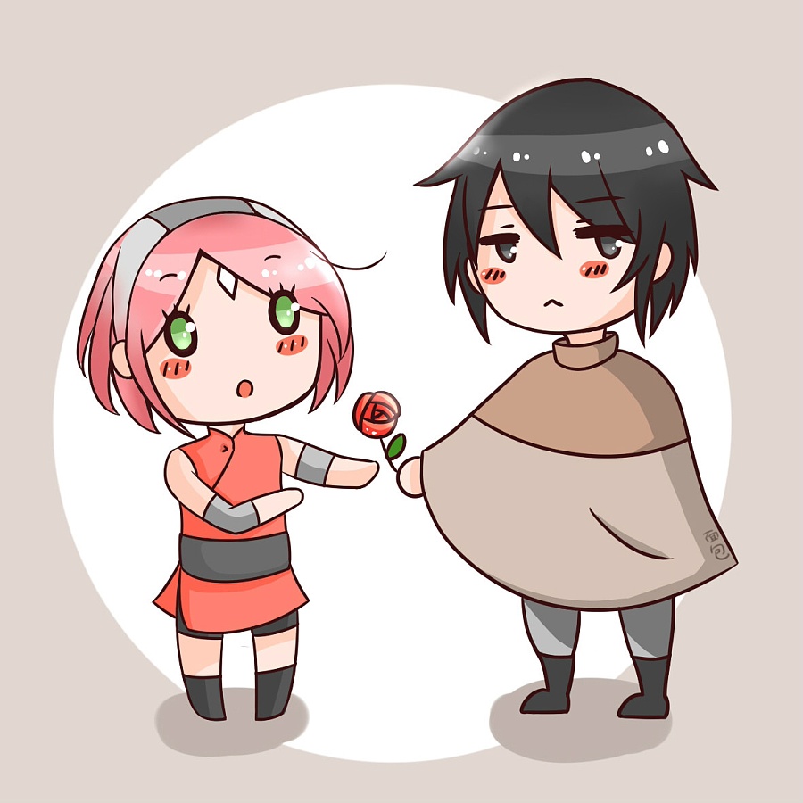 佐樱|单幅漫画|动漫|胖面包 - 原创设计作品 - 站酷 (ZCOOL)