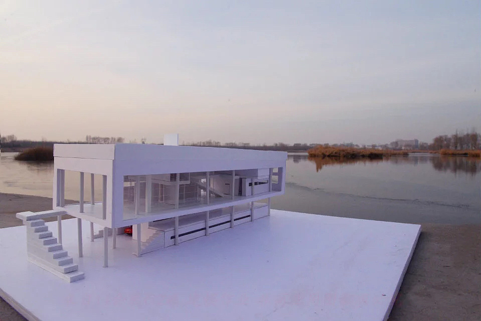建筑模型·特拉尼湖畔别墅·白模|空间|建筑设计|肆格子 - 原创作品