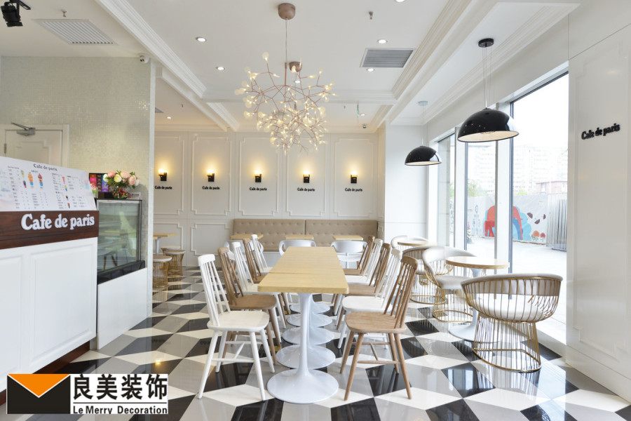 式咖啡甜品店装修设计-成都专业韩式甜品店装