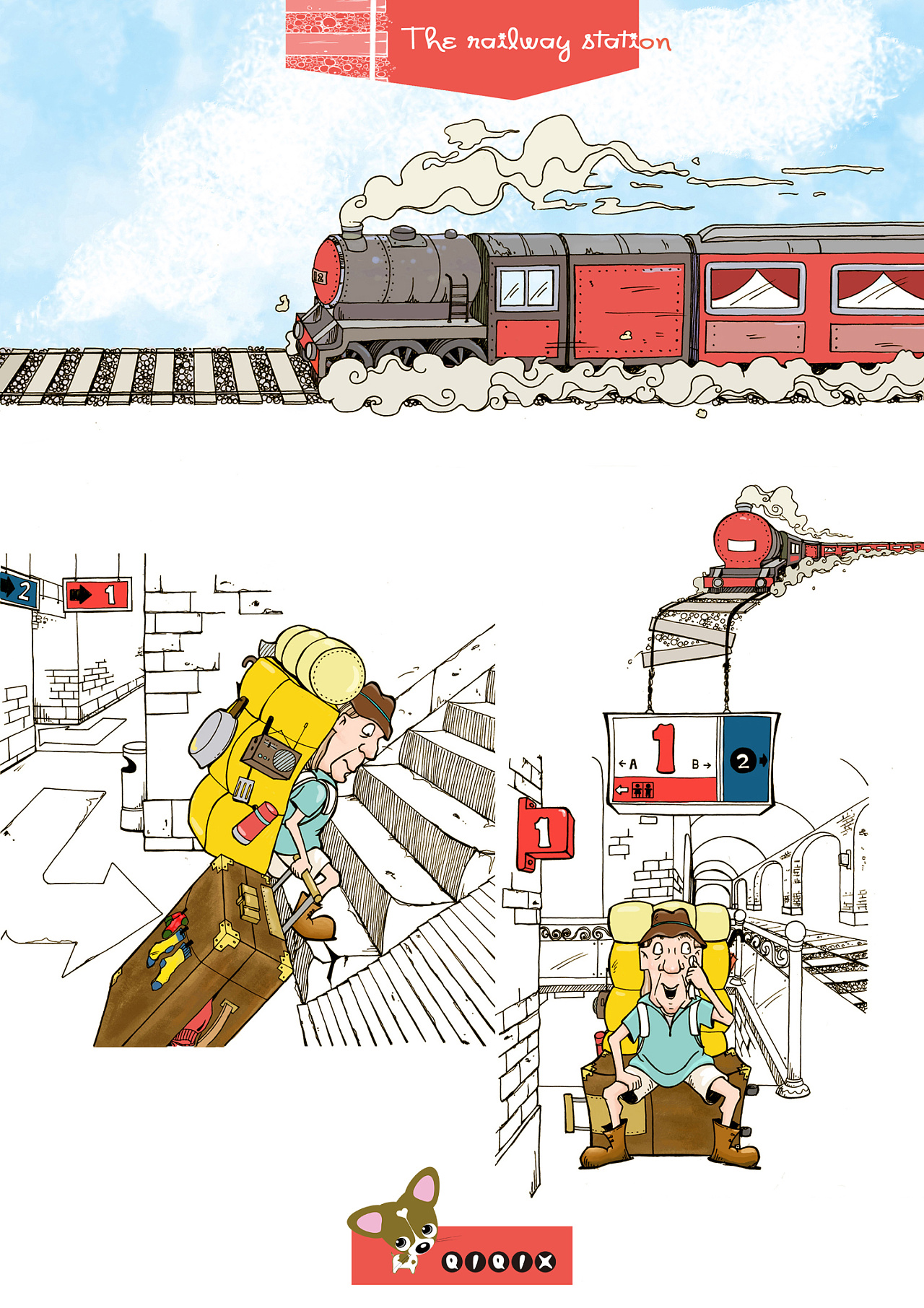 小火车|插画|儿童插画|SaraLin - 原创作品 - 站酷 (ZCOOL)