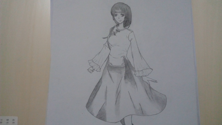 动漫古风少女|其他绘画|插画|默竺 - 原创设计作