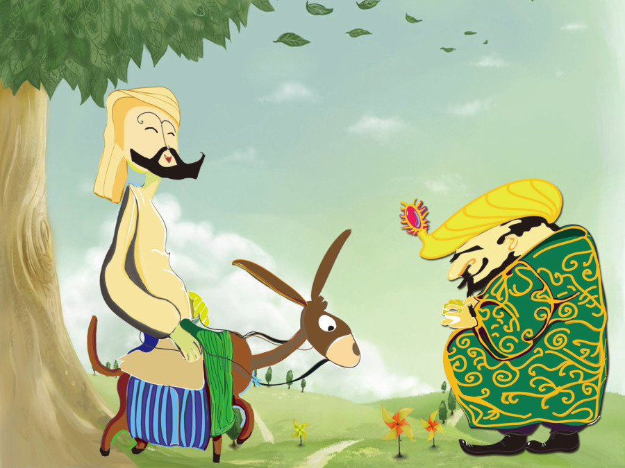 阿凡提的故事-种金子|涂鸦\/潮流|插画|wtjiang - 原