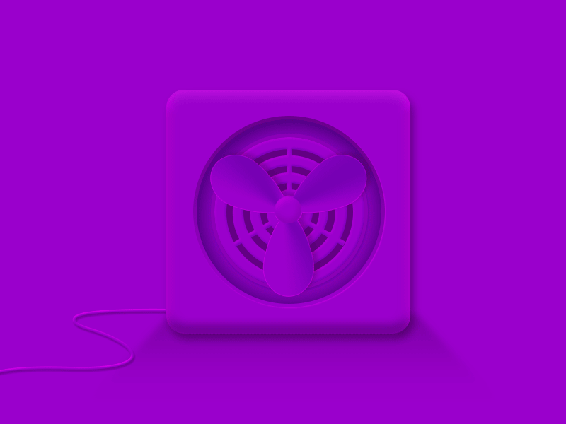 一波风扇写实图标来袭,夏天到了,要买风扇了,看到这个