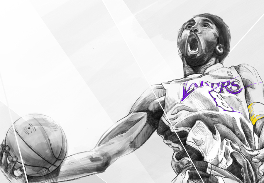 kobe|绘画习作|插画|likebest - 原创设计作品 - 站