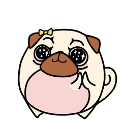 巴哥犬蛋挞吉祥物设计|gif表情包 - 原创作品 - 站酷(zcool)