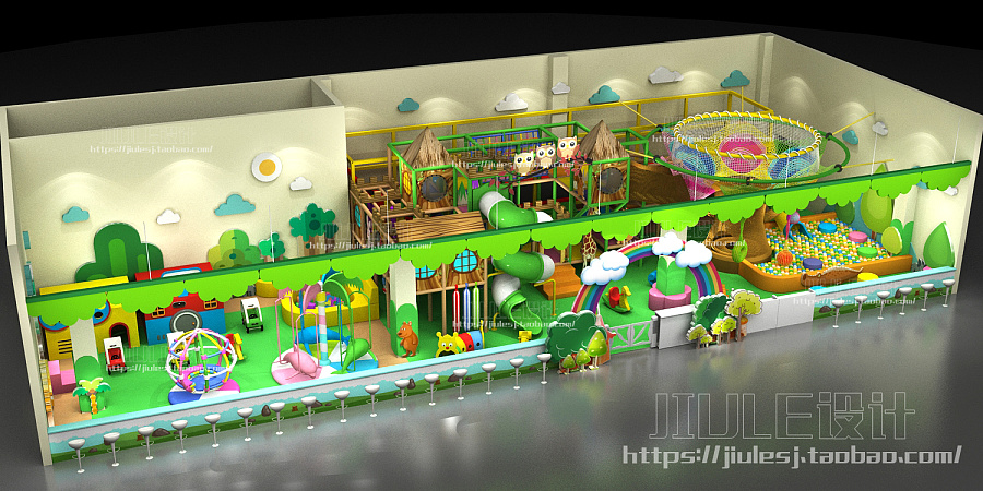 新型淘气堡 创意儿童乐园|室内设计|空间\/建筑|