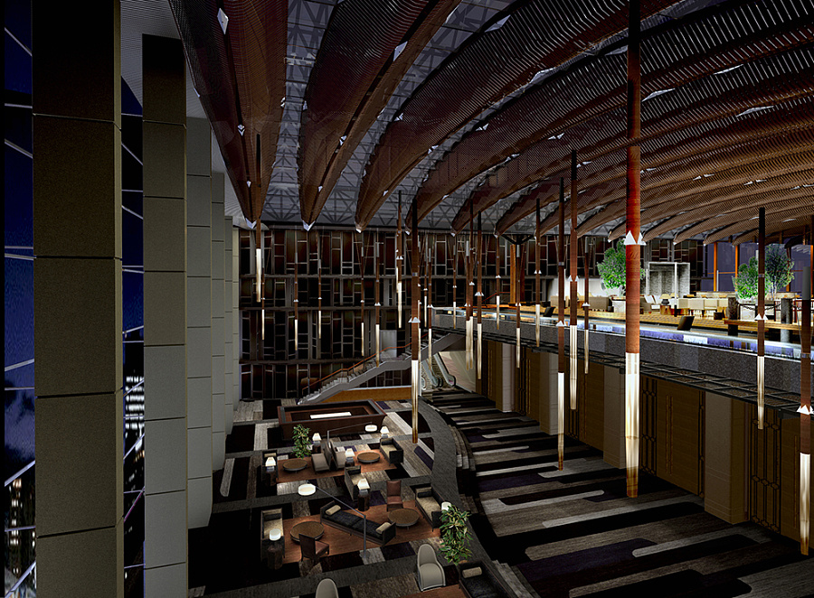 保定度假酒店设计公司-红专设计丨白云花园假