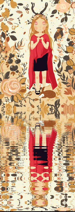 插画倒影gif作品|插画|商业插画|由程程yoyo - 原创 -