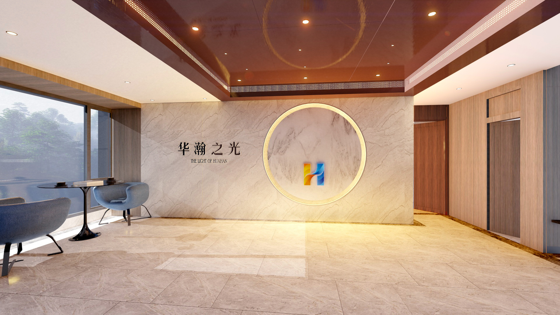 办公室形象墙|空间|家装设计|younghb 原创作品 站酷(zcool)