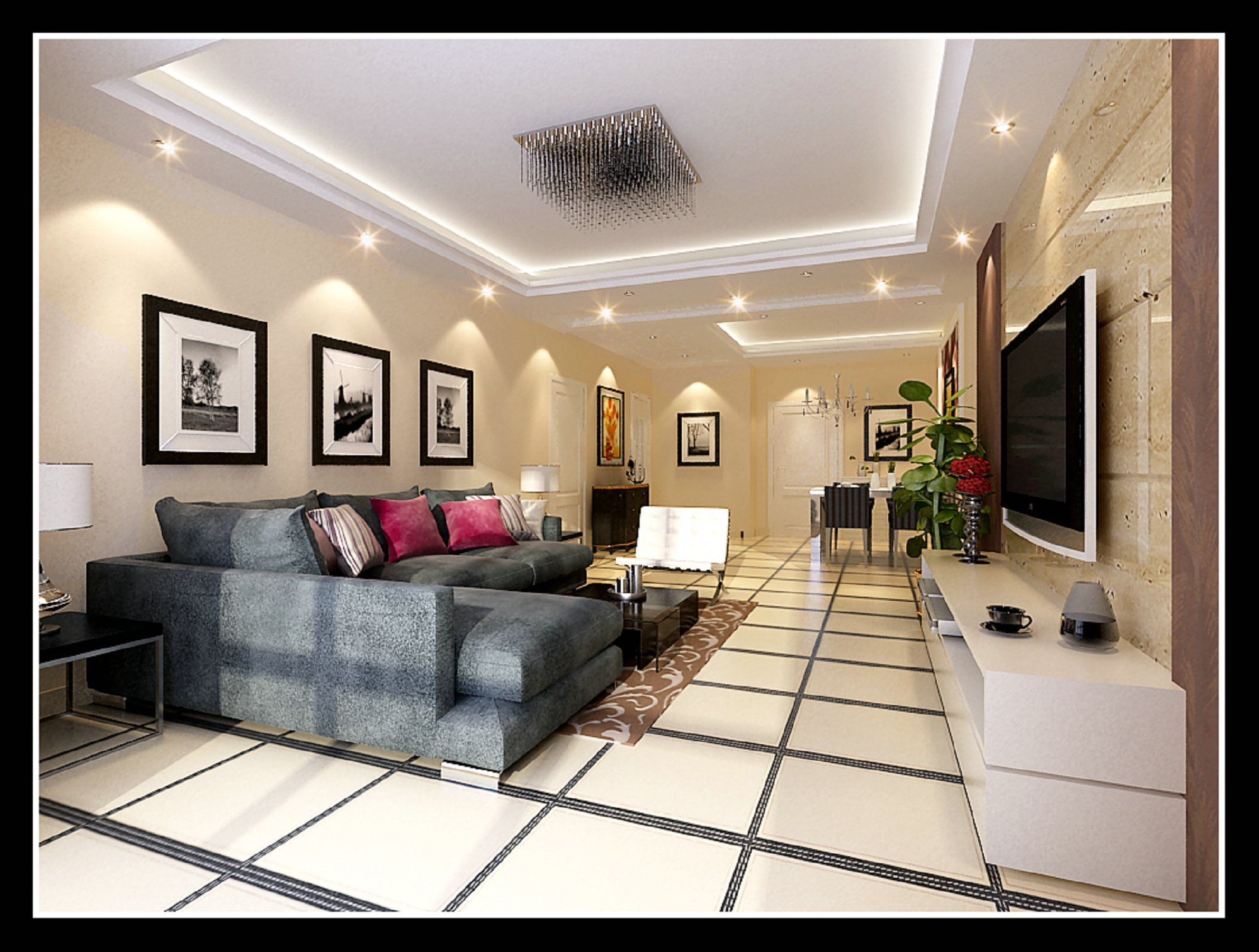 五款暖色客厅装修效果图 让家暖起来 - 装修公司
