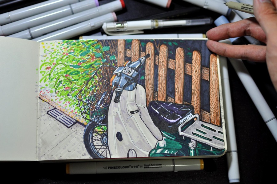 日本游玩绘本小结|绘画习作|插画|这个豆豆 - 原