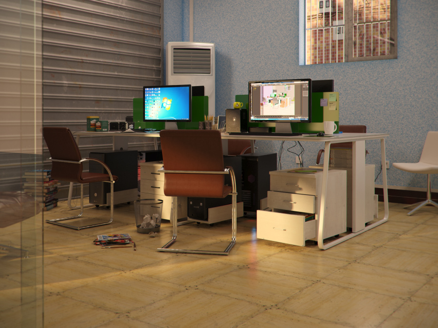 我和小伙伴们的工作室|场景|三维|没意思噶 - 原