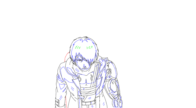 74科幻动画《燐》线稿动图展示这支创作团队曾因为动画《我叫mt》