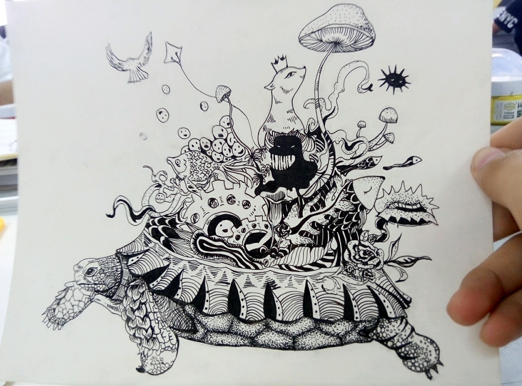 乌龟 大二图形设计作业|平面|图案|南个西瓜 - 原创