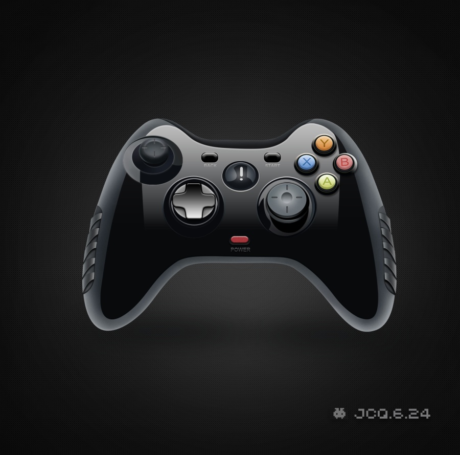 游戏手柄拟物图标|VI\/CI|平面|chaoqimali - 原创