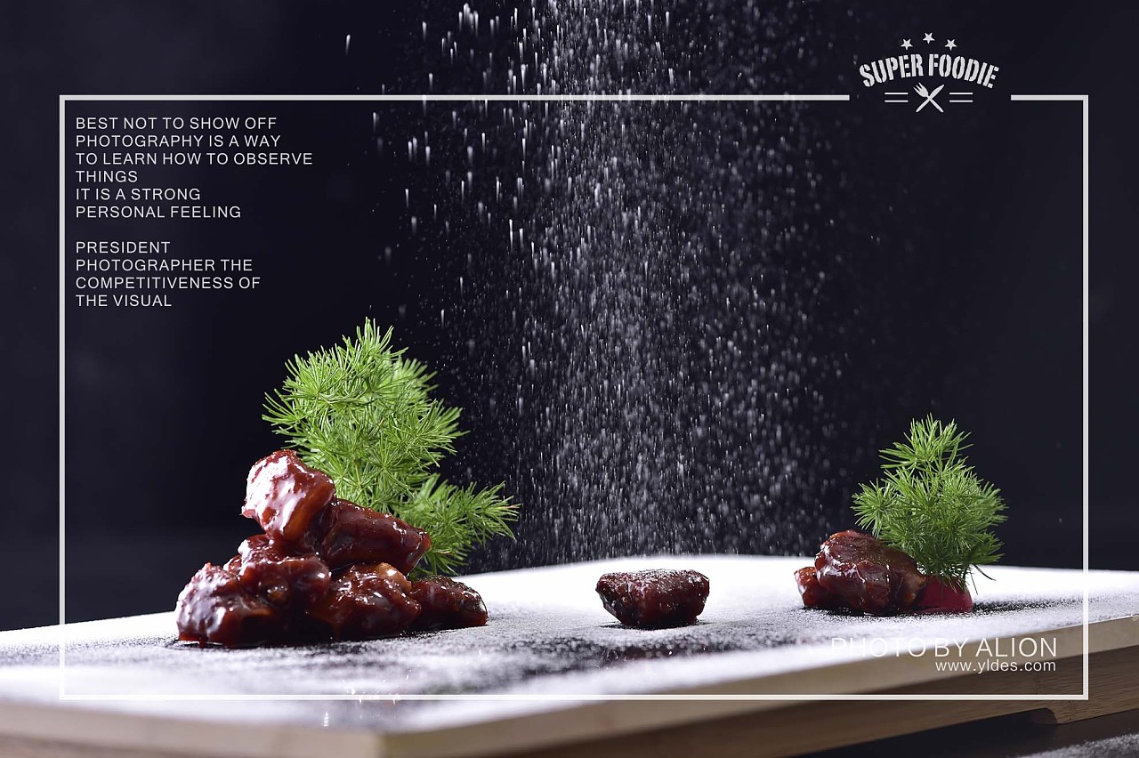 意境菜美食摄影——颜良餐饮品牌形象设计