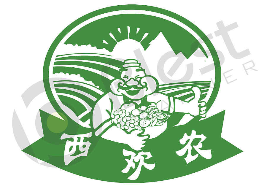 新疆农产品品牌标志LOGO设计:西欢农|标志|平