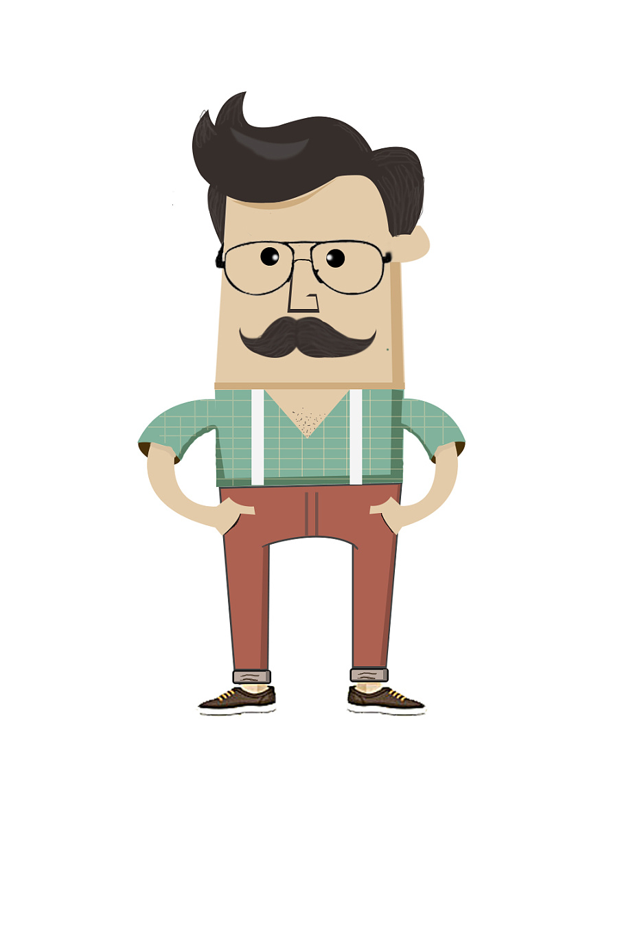 呆萌大叔|其他|其他|任卿娟 - 原创设计作品 - 站酷 (ZCOOL)