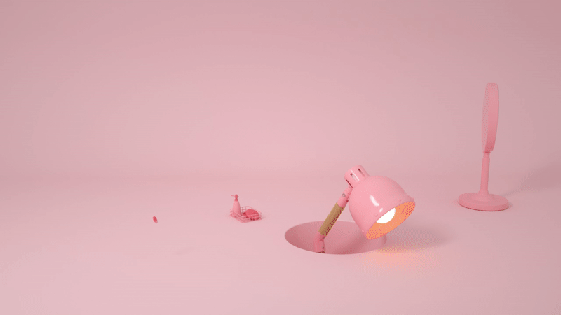 c4d台灯动画|三维|动画/影视|锦幄初温 - 原创作品