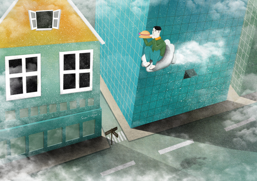 感恩父母《透明尘埃》|其他绘画|插画|忐忑心中