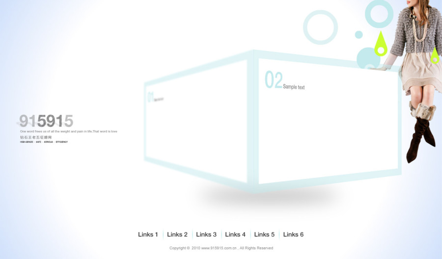 清淡的交互展示页面模板|网页设计|GUI|wxyfgh