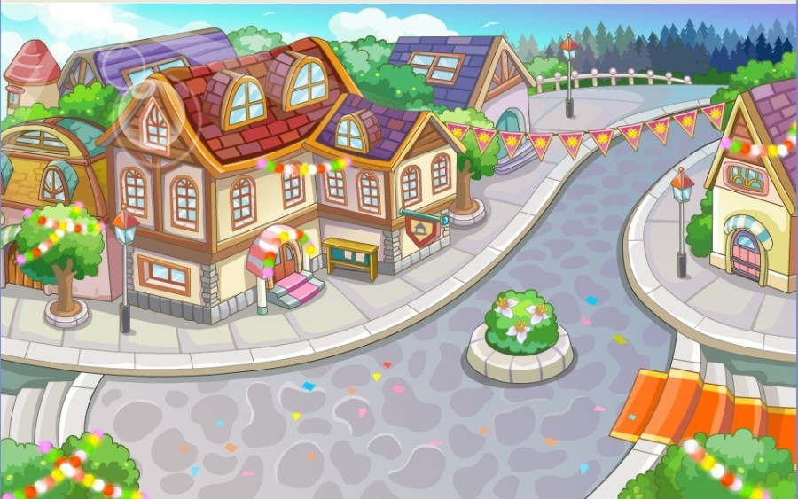 乐米游戏场景系列|概念设定|插画|郑漪 - 原创设