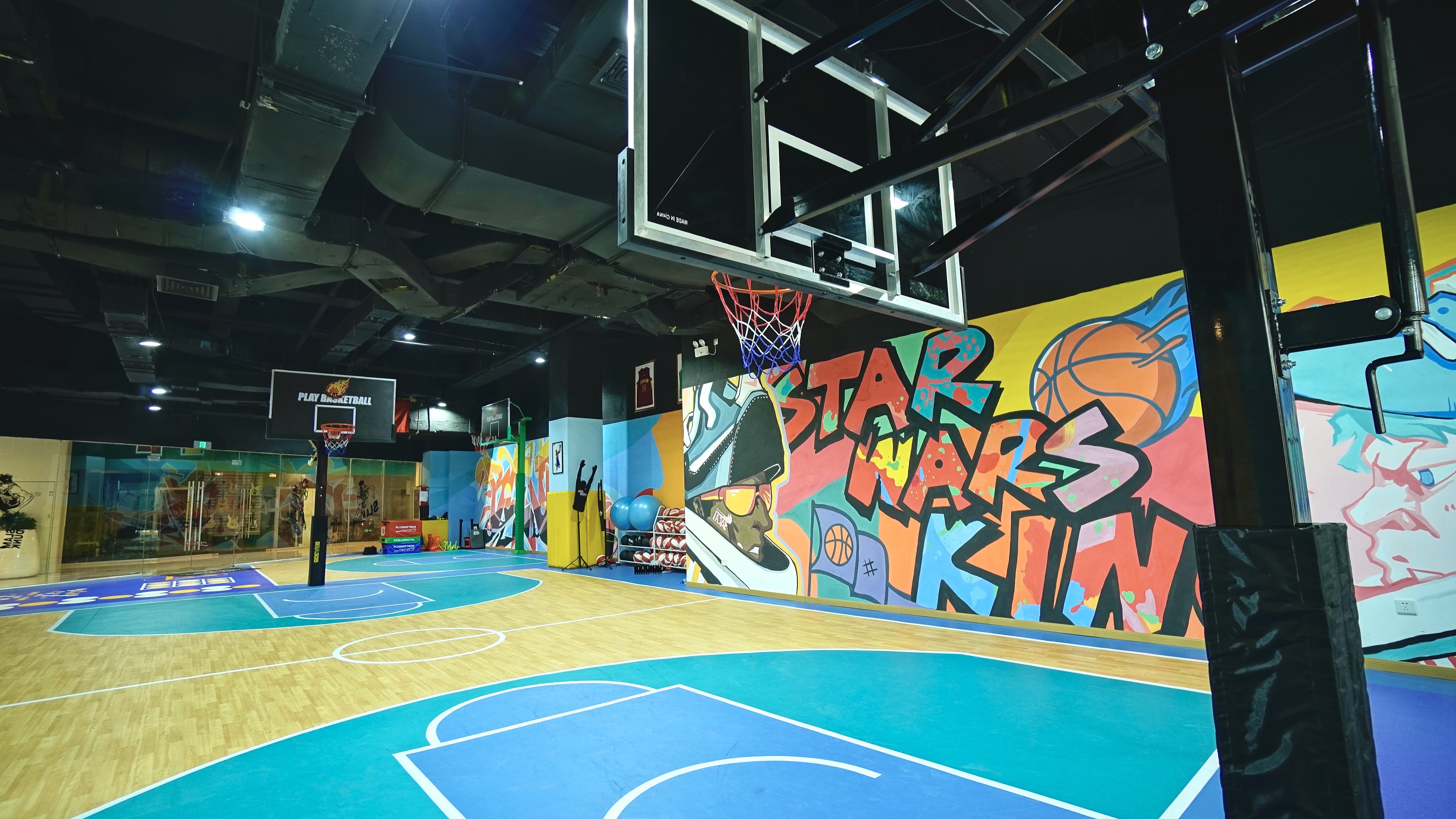 【空间设计】苏州星战王篮球俱乐部场馆设计