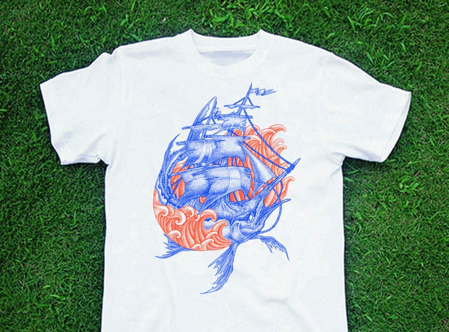 鱼浪帆|商业插画|插画|表姨奶先生_sean - 原创