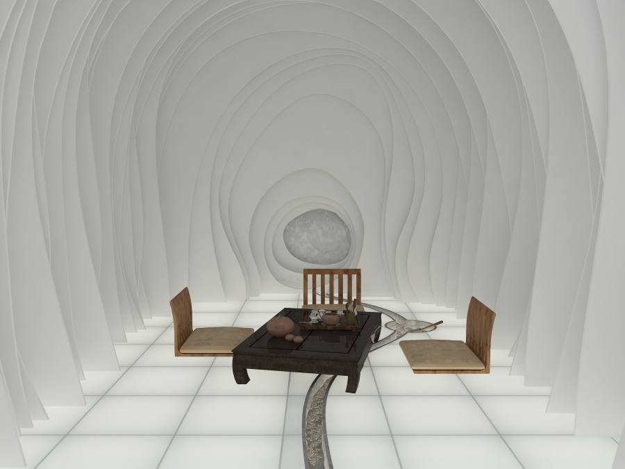 学生作品-茶室&冥想空间(深圳大学-2013级环