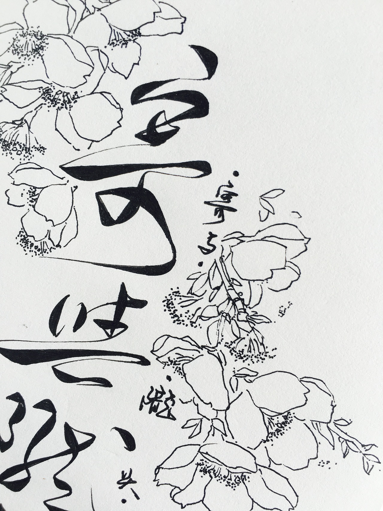 手写菊花体|平面|字体\/字形|零雨其蒙蒙 - 原创作品 - 站酷 (ZCOOL)