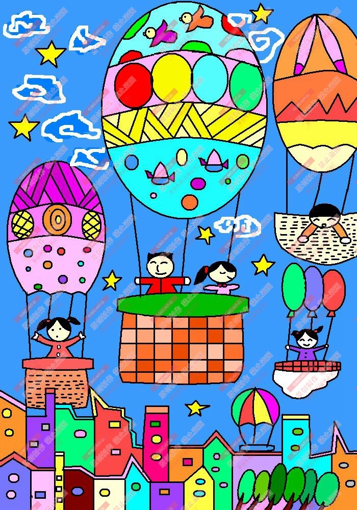 中小学生电脑绘画制作作品