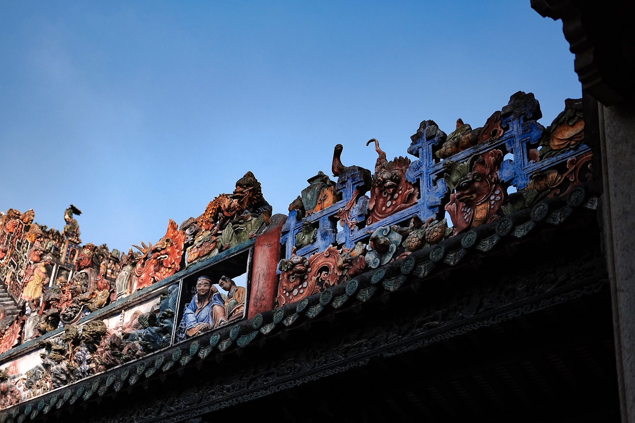 岭南传统建筑特色灰塑陶塑
