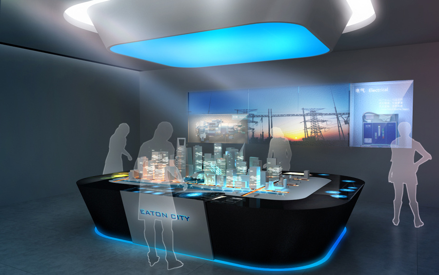 空间与多媒体_EATON展厅互动多媒体方案设计