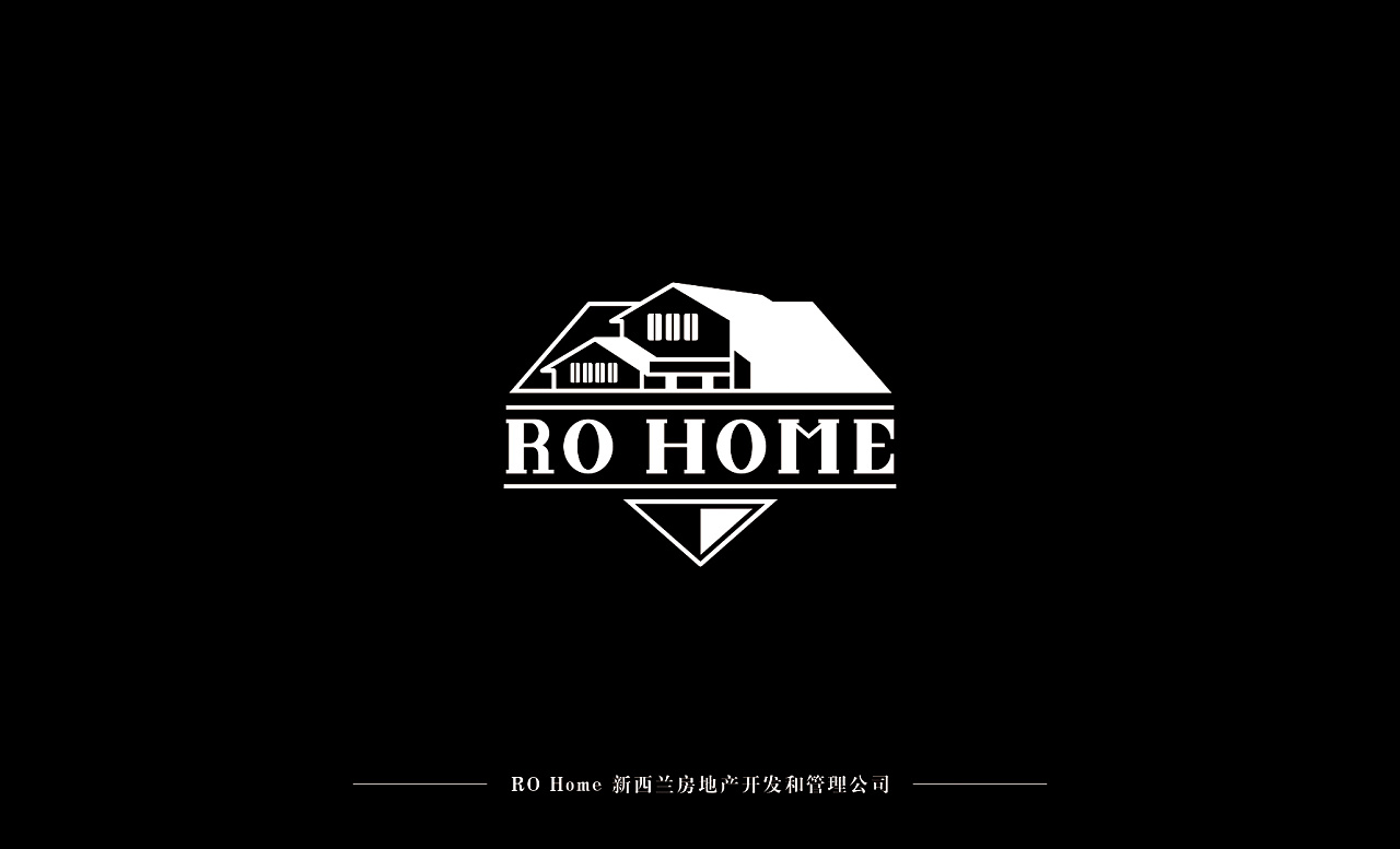 ro home地产logo设计
