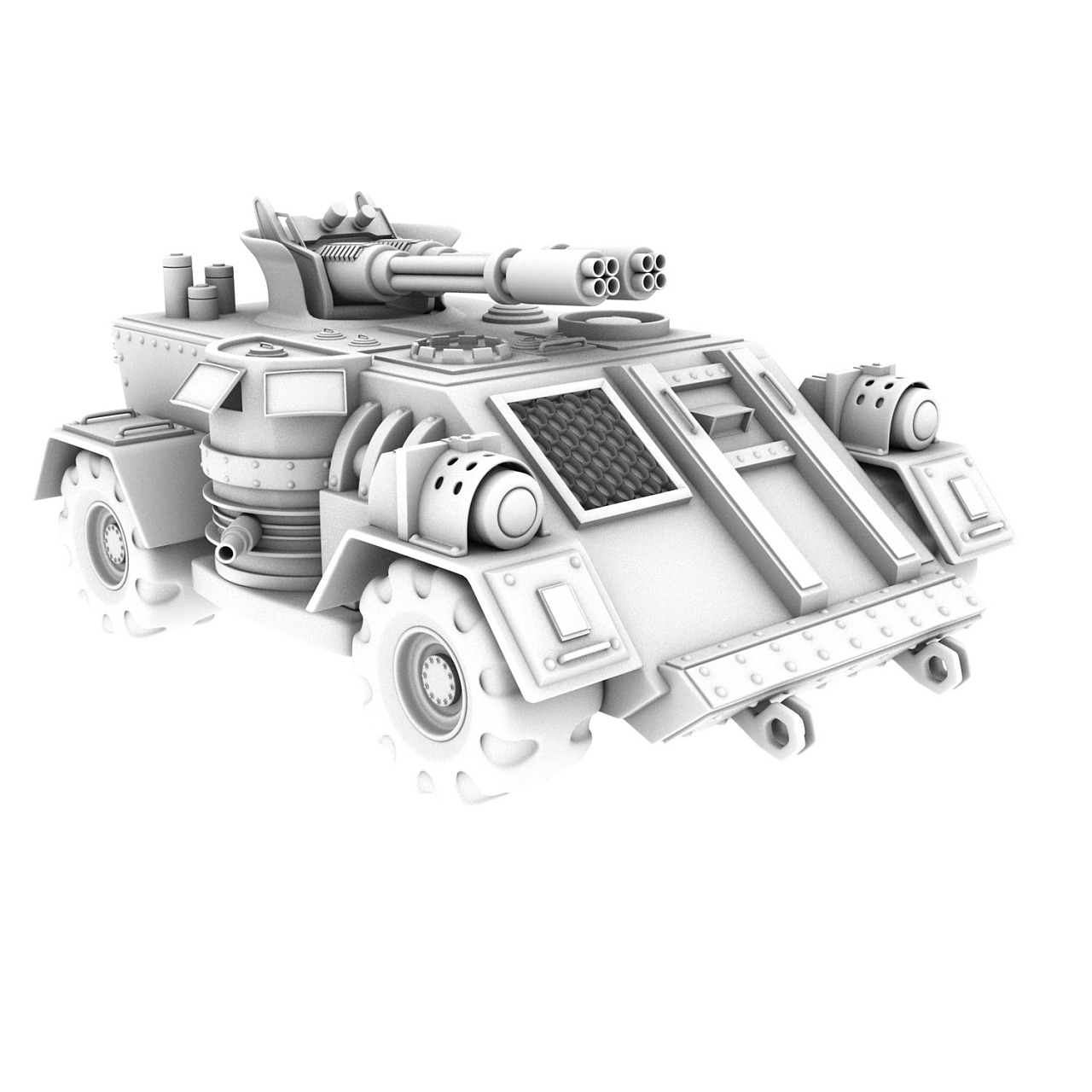 机械装甲车|三维|机械/交通|风过耳 - 原创作品