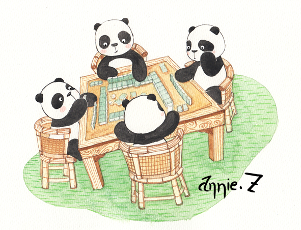 熊猫成都游|商业插画|插画|猫啊猫 - 原创设计作